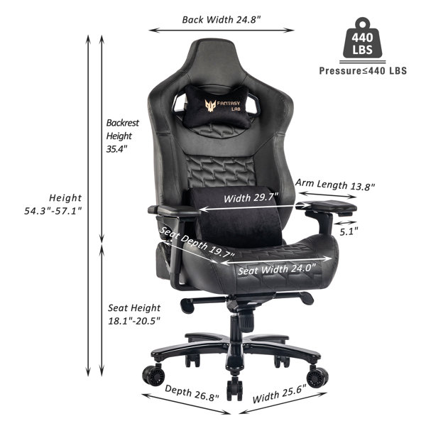 Big and tall 440lb gaming online chair